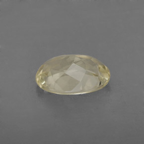 Quarzo naturale giallo da 1,69 ct, taglio ovale, VVS