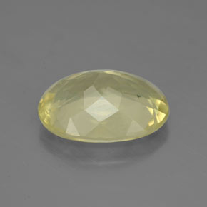 Quarzo naturale giallo da 5,04 ct, taglio ovale, VS-SI