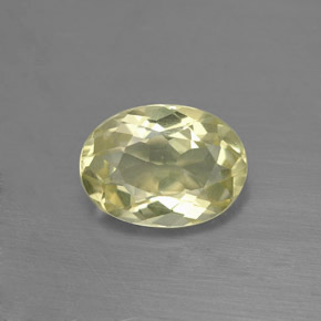 Quarzo naturale giallo da 1,45 ct, taglio ovale, VVS-VS