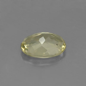 Quarzo naturale giallo da 1,45 ct, taglio ovale, VVS-VS