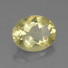 Quarzo naturale giallo da 3,43 ct, taglio ovale, VVS-VS