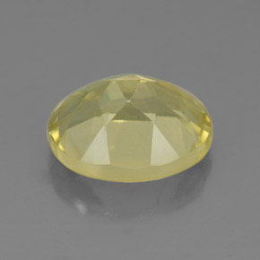 Quarzo naturale giallo da 3,43 ct, taglio ovale, VVS-VS