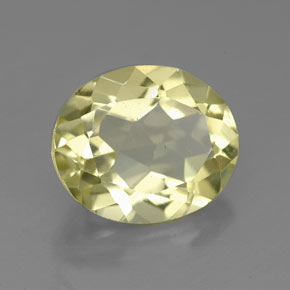 Quarzo naturale giallo da 3,22 ct, taglio ovale, VVS-VS