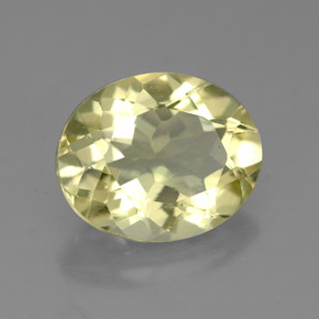 Quarzo naturale giallo da 3,19 ct, taglio ovale, VVS-VS