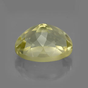 Quarzo naturale giallo da 4,22 ct, taglio ovale, VVS
