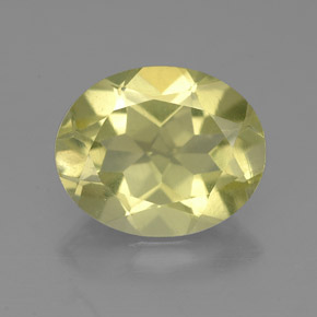 Quarzo naturale giallo da 3,00 ct, taglio ovale, VS