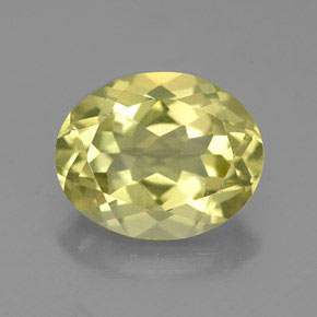 Quarzo naturale giallo da 3,34 ct, taglio ovale, VVS