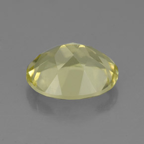 Quarzo naturale giallo da 3,09 ct, taglio ovale, VVS