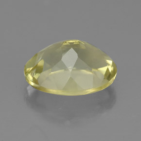 Quarzo naturale giallo da 3,42 ct, taglio ovale, VVS