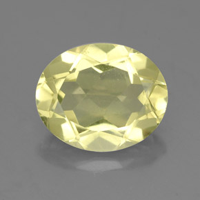 Quarzo naturale giallo da 3,08 ct, taglio ovale, VS