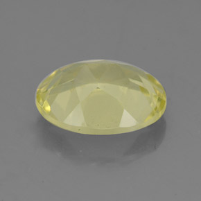 Quarzo naturale giallo da 3,08 ct, taglio ovale, VS