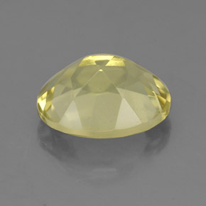 Quarzo naturale giallo da 3,32 ct, taglio ovale, VVS