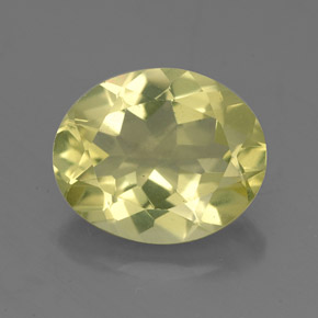 Quarzo naturale giallo da 3,10 ct, taglio ovale, VVS-VS