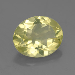 Quarzo naturale giallo da 3,10 ct, taglio ovale, VVS-VS