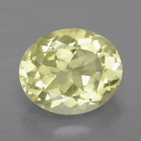Quarzo naturale giallo da 3,44 ct, taglio ovale, VVS-VS