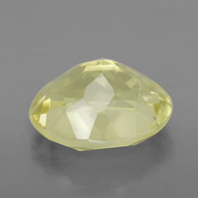 Quarzo naturale giallo da 3,44 ct, taglio ovale, VVS-VS