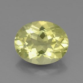 Quarzo naturale giallo da 2,99 ct, taglio ovale, VS