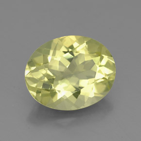 Quarzo naturale giallo da 2,99 ct, taglio ovale, VS