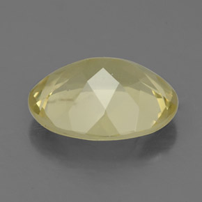 Quarzo naturale giallo da 2,88 ct, taglio ovale, VVS-VS