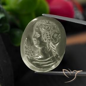 Quarzo Giallo chiaro naturale da 29.93 ct, Ovale, Trasparente