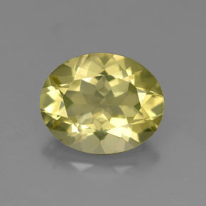 Quarzo naturale giallo da 2,79 ct, taglio ovale, VVS-VS