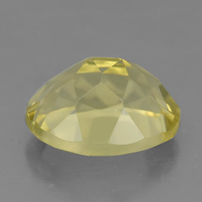 Quarzo naturale giallo da 3,82 ct, taglio ovale, VS