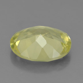 Quarzo naturale giallo da 2,79 ct, taglio ovale, VS