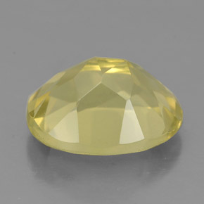 Quarzo naturale giallo da 3,62 ct, taglio ovale, VS