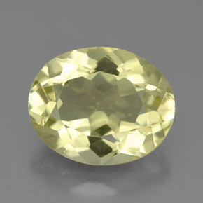 Quarzo naturale giallo da 3,74 ct, taglio ovale, VVS-VS