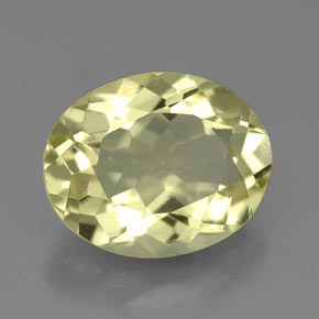Quarzo naturale giallo da 3,74 ct, taglio ovale, VVS-VS