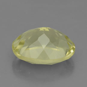 Quarzo naturale giallo da 3,74 ct, taglio ovale, VVS-VS