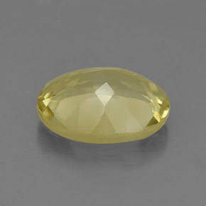 Quarzo naturale giallo da 3,09 ct, taglio ovale, VS