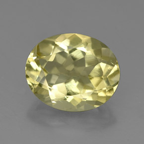 Quarzo naturale giallo da 3,22 ct, taglio ovale, VVS-VS