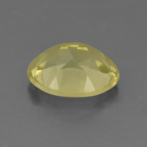 Quarzo naturale giallo da 2,87 ct, taglio ovale, VS