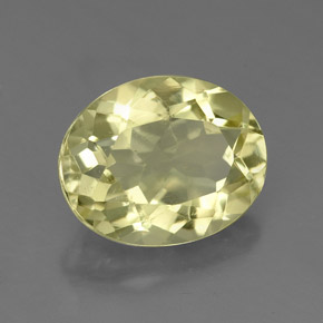 Quarzo naturale giallo da 3,56 ct, taglio ovale, VS