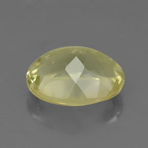 Quarzo naturale giallo da 3,56 ct, taglio ovale, VS