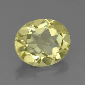 Quarzo naturale giallo da 3,28 ct, taglio ovale, VS