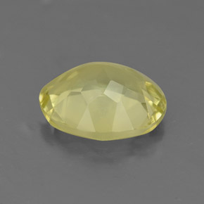 Quarzo naturale giallo da 2,94 ct, taglio ovale, VS