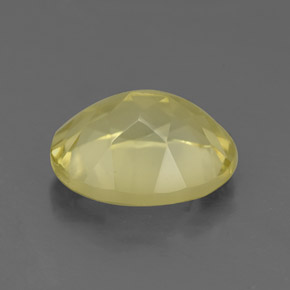 Quarzo naturale giallo da 3,37 ct, taglio ovale, VVS-VS