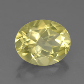 Quarzo naturale giallo da 3,65 ct, taglio ovale, VVS-VS