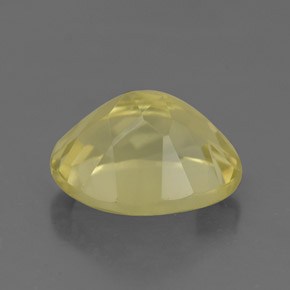 Quarzo naturale giallo da 3,65 ct, taglio ovale, VVS-VS