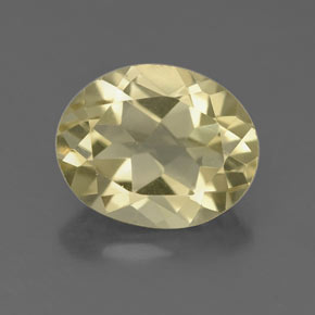 Quarzo naturale giallo da 2,96 ct, taglio ovale, VVS-VS