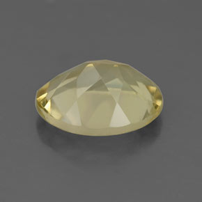 Quarzo naturale giallo da 2,96 ct, taglio ovale, VVS-VS