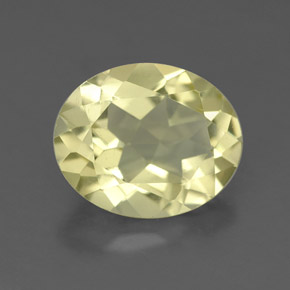 Quarzo naturale giallo da 3,23 ct, taglio ovale, VS