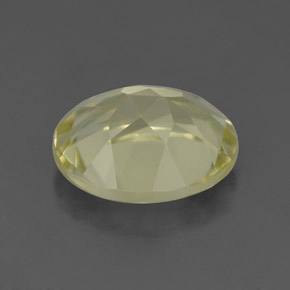 Quarzo naturale giallo da 3,23 ct, taglio ovale, VS
