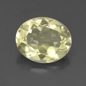 Quarzo naturale giallo da 3,18 ct, taglio ovale, VVS-VS