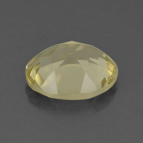 Quarzo naturale giallo da 3,38 ct, taglio ovale, VVS-VS