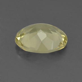 Quarzo naturale giallo da 2,89 ct, taglio ovale, VS