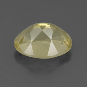 Quarzo naturale giallo da 3,54 ct, taglio ovale, VS