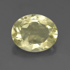 Quarzo naturale giallo da 3,28 ct, taglio ovale, VS